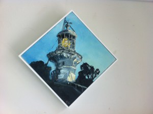 Work by Jane Lander in the feast of the seven fishes at Nobby's Lighthouse